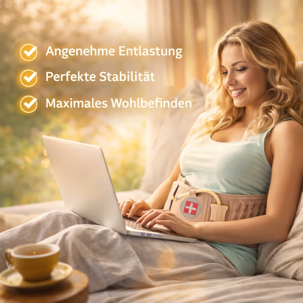 Orthogurt™ Orthopädischer Lendengurt Rückengurt Stützgurt mit Luftkissen & Pumpe
