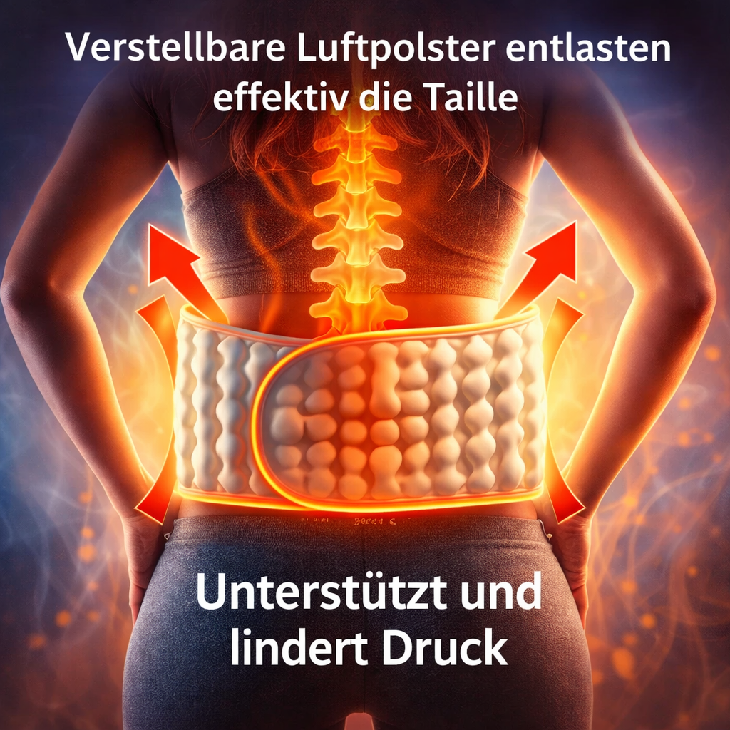 Orthogurt™ Orthopädischer Lendengurt Rückengurt Stützgurt mit Luftkissen & Pumpe