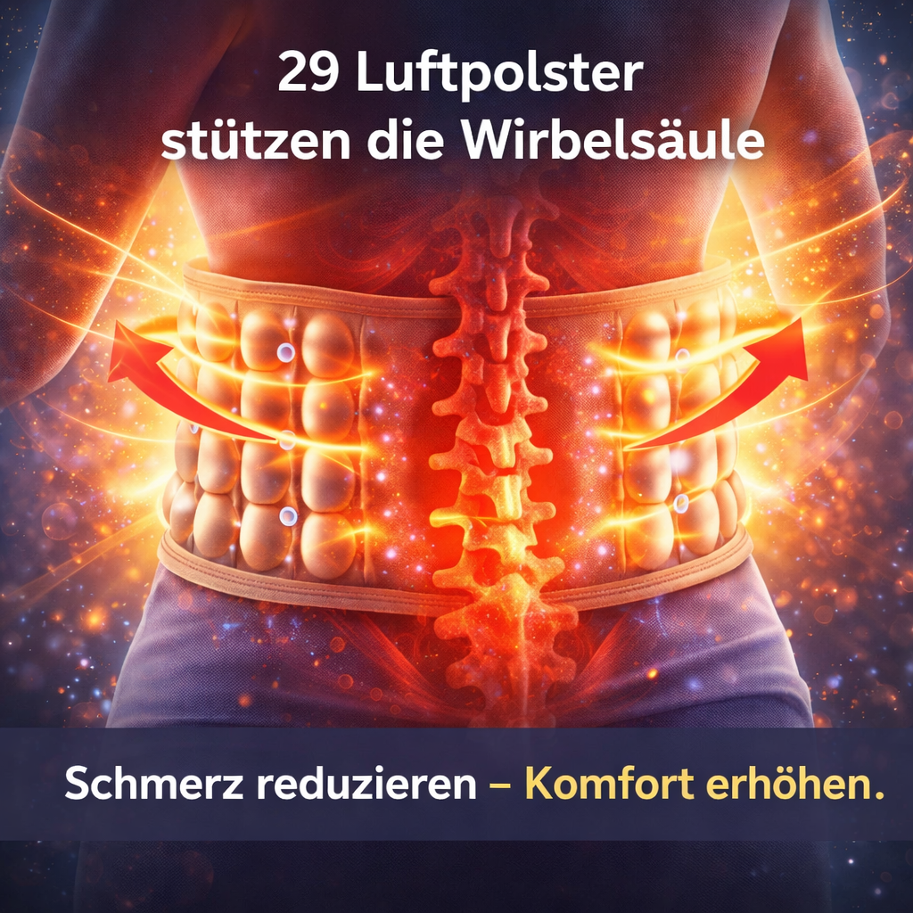 Orthogurt™ Orthopädischer Lendengurt Rückengurt Stützgurt mit Luftkissen & Pumpe