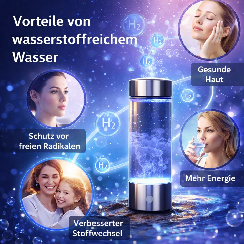 AquaVital™ Original Wasserstoff Wasserflasche Ionisator - dein Energiebooster!