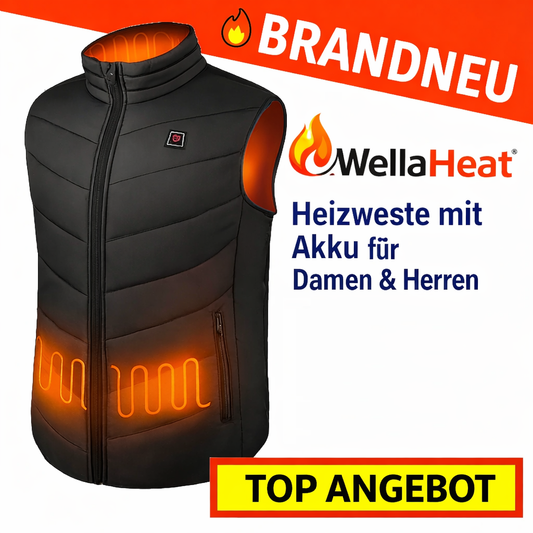 WellaHeat™ Heizweste mit Akku Powerbank Wärmeweste Thermoweste Beheizte Weste