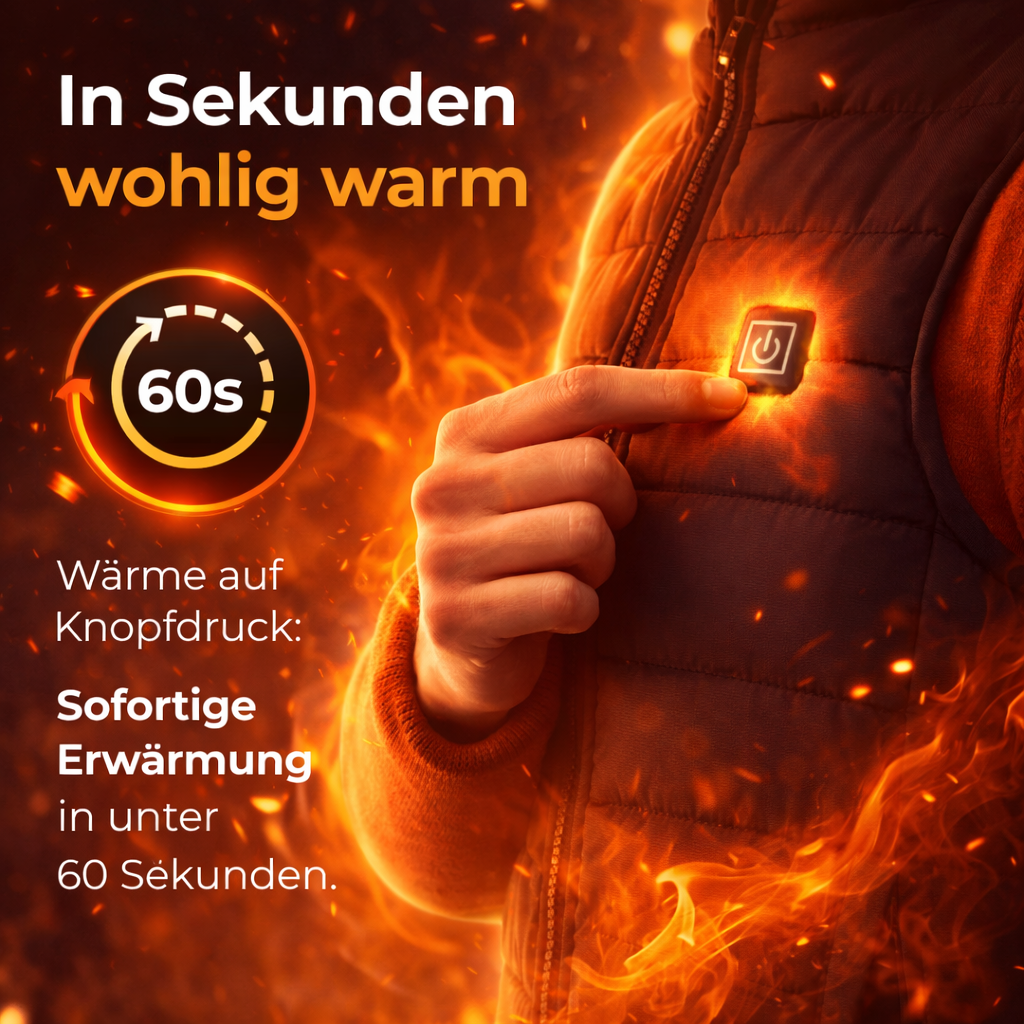 WellaHeat™ Heizweste mit Akku Powerbank Wärmeweste Thermoweste Beheizte Weste