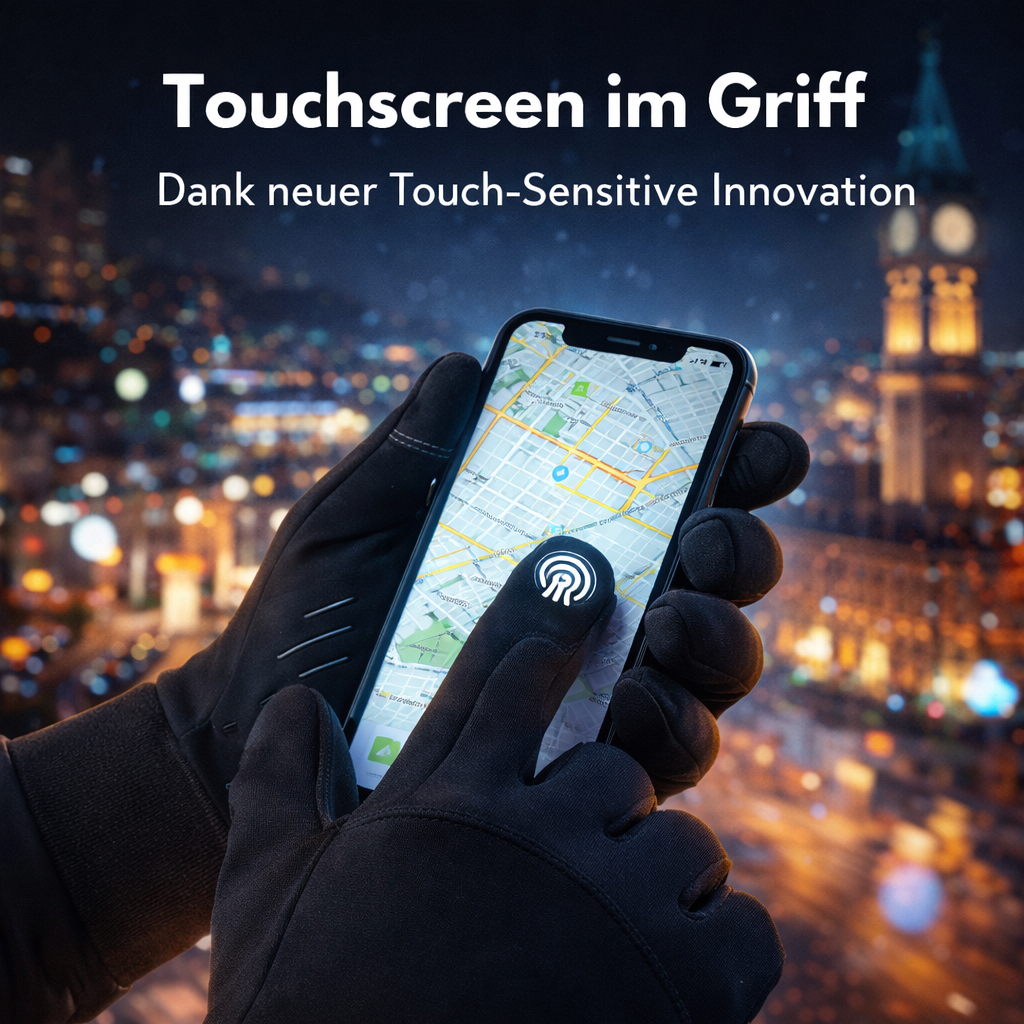 ThermoFit™ Slim Thermo Touchscreen Handschuhe Damen Herren warm & wasserdicht