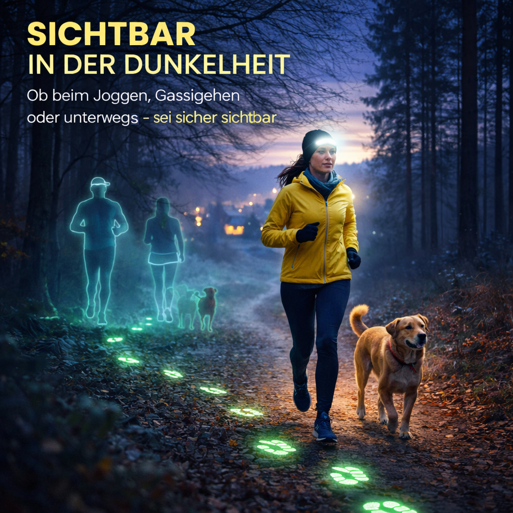 ADVENTURE™ Mütze Stirnlampe 230° LED Beanie Light Weitwinkellicht Kopflampe