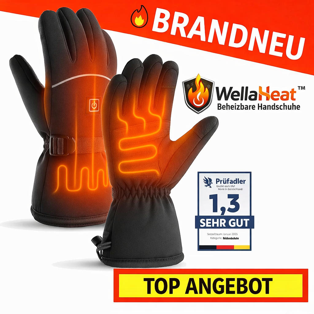 WellaHeat™ Beheizte Handschuhe Winter beheizbar Touchscreen warm & wasserfest