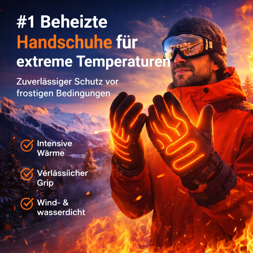 WellaHeat™ Beheizte Handschuhe Winter beheizbar Touchscreen warm & wasserfest