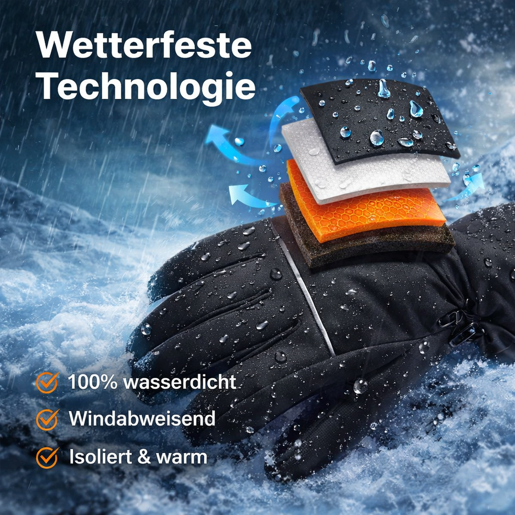 WellaHeat™ Beheizte Handschuhe Winter beheizbar Touchscreen warm & wasserfest