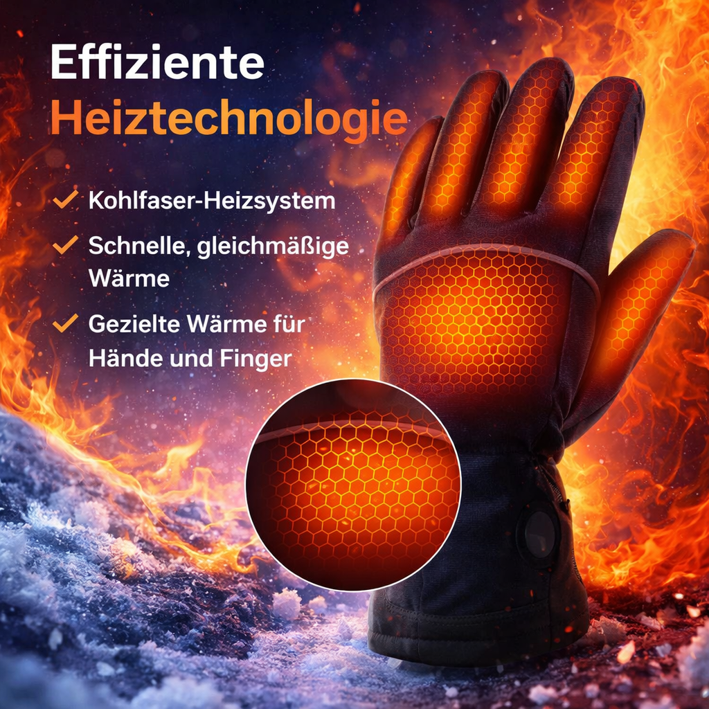 WellaHeat™ Beheizte Handschuhe Winter beheizbar Touchscreen warm & wasserfest