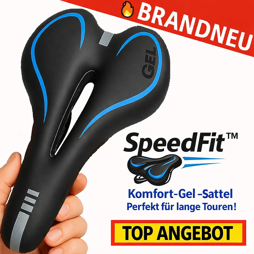 SpeedFit™ Fahrradsattel Fahrradsitz Gelsattel Tourensattel für Damen & Herren