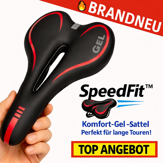 SpeedFit™ Fahrradsattel Fahrradsitz Gelsattel Tourensattel für Damen & Herren