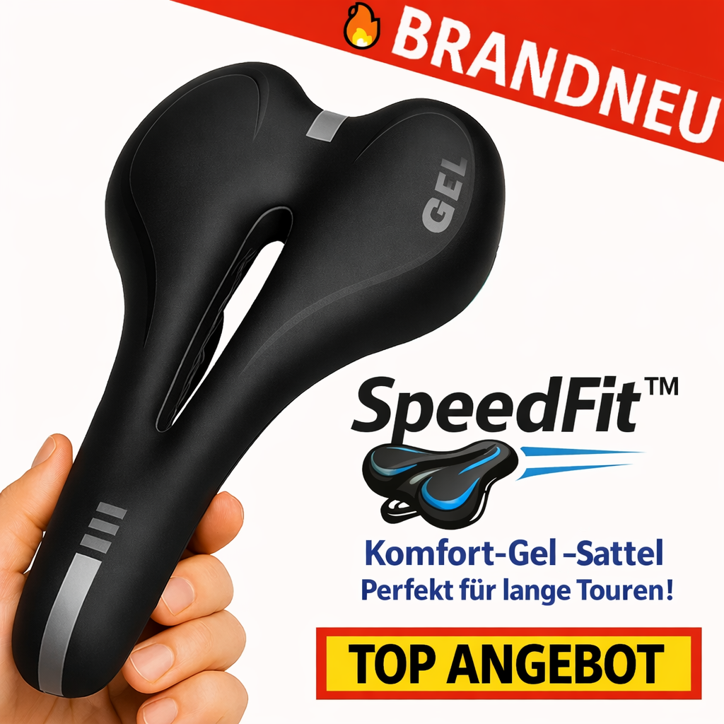 SpeedFit™ Fahrradsattel Fahrradsitz Gelsattel Tourensattel für Damen & Herren