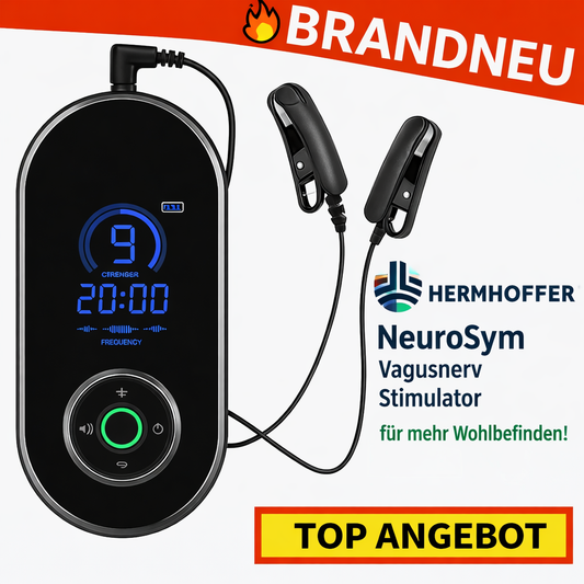 Hermhoffer™ NeuroSym Vagusnerv Stimulator Gerät Entspannungsgerät Schlafhilfe