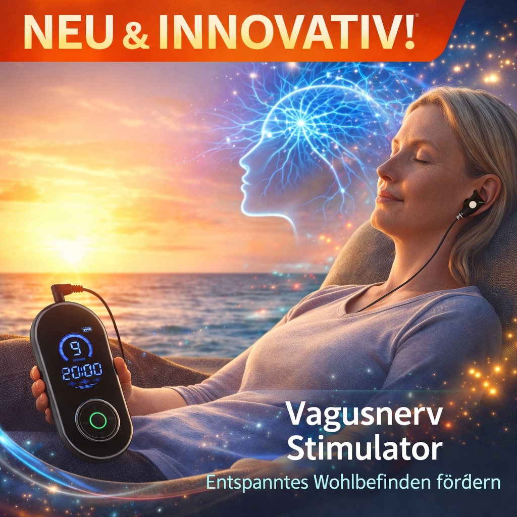 Hermhoffer™ NeuroSym Vagusnerv Stimulator Gerät Entspannungsgerät Schlafhilfe