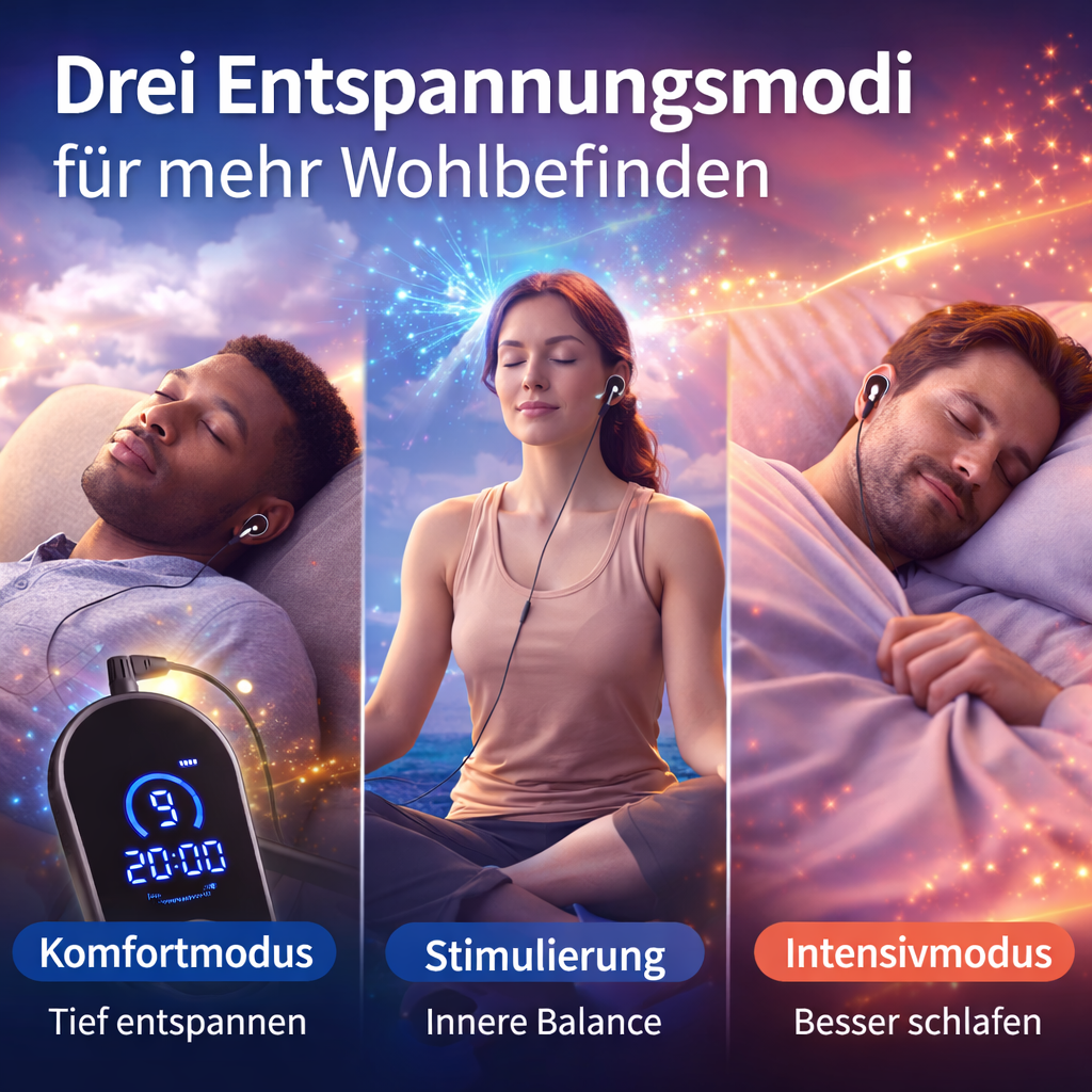 Hermhoffer™ NeuroSym Vagusnerv Stimulator Gerät Entspannungsgerät Schlafhilfe