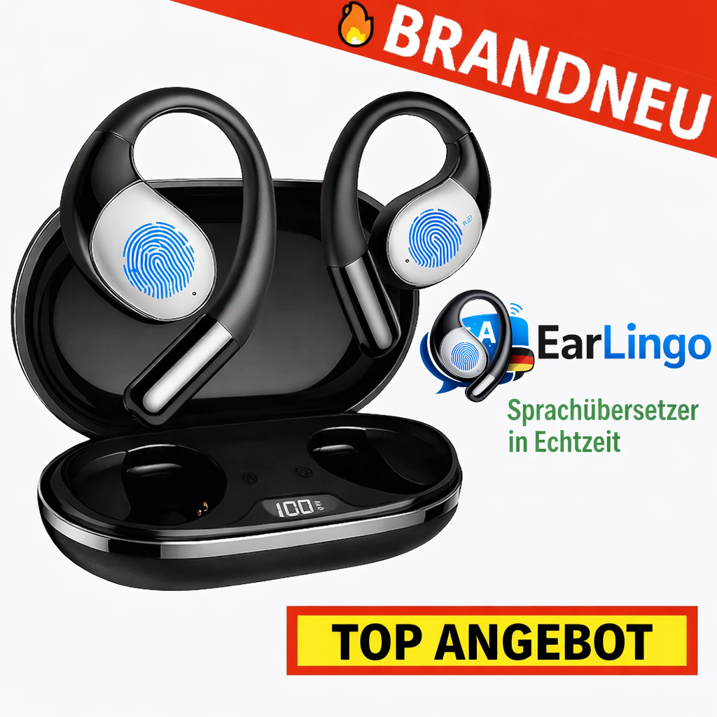 EarLingo™ | Smarte KI Übersetzer Kopfhörer AI Sprachübersetzer Echtzeit