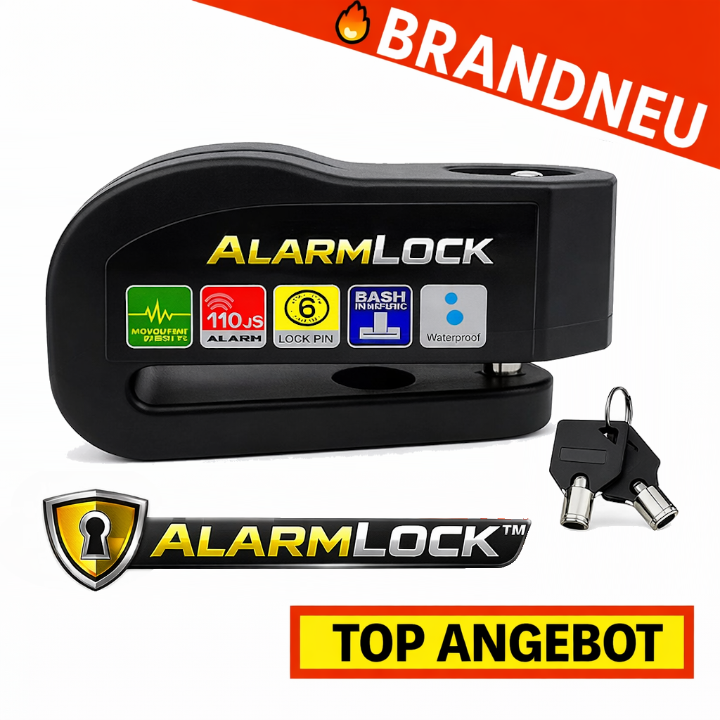 AlarmLock™ - Motorrad Fahrrad Schloss Alarm Bremsscheibenschloss Bremshebelschloss