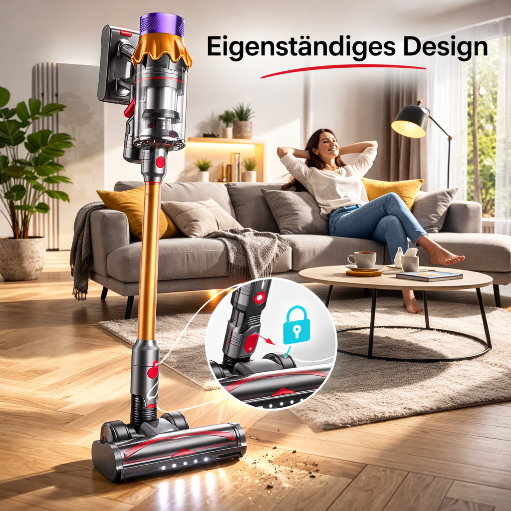 Oryzom™ Ultra starker Akku Staubsauger kabellos LED Handstaubsauger beutellos