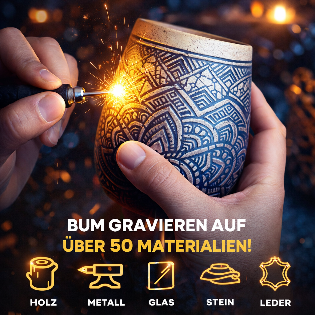 CreativePen™ Gravierstift für DIY & Kunstprojekte - Elektrisches Gravurgerät