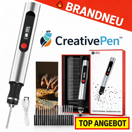 CreativePen™ Gravierstift für DIY & Kunstprojekte - Elektrisches Gravurgerät