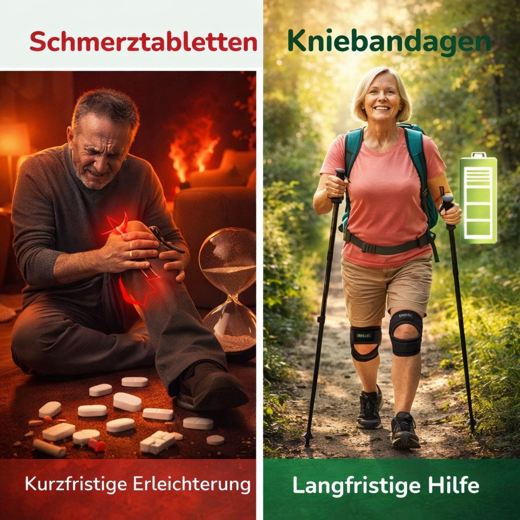 Asipu™ AktivJoint Kniegelenkbandage Kniebandage Kniestütze Knieorthese - 2er Set