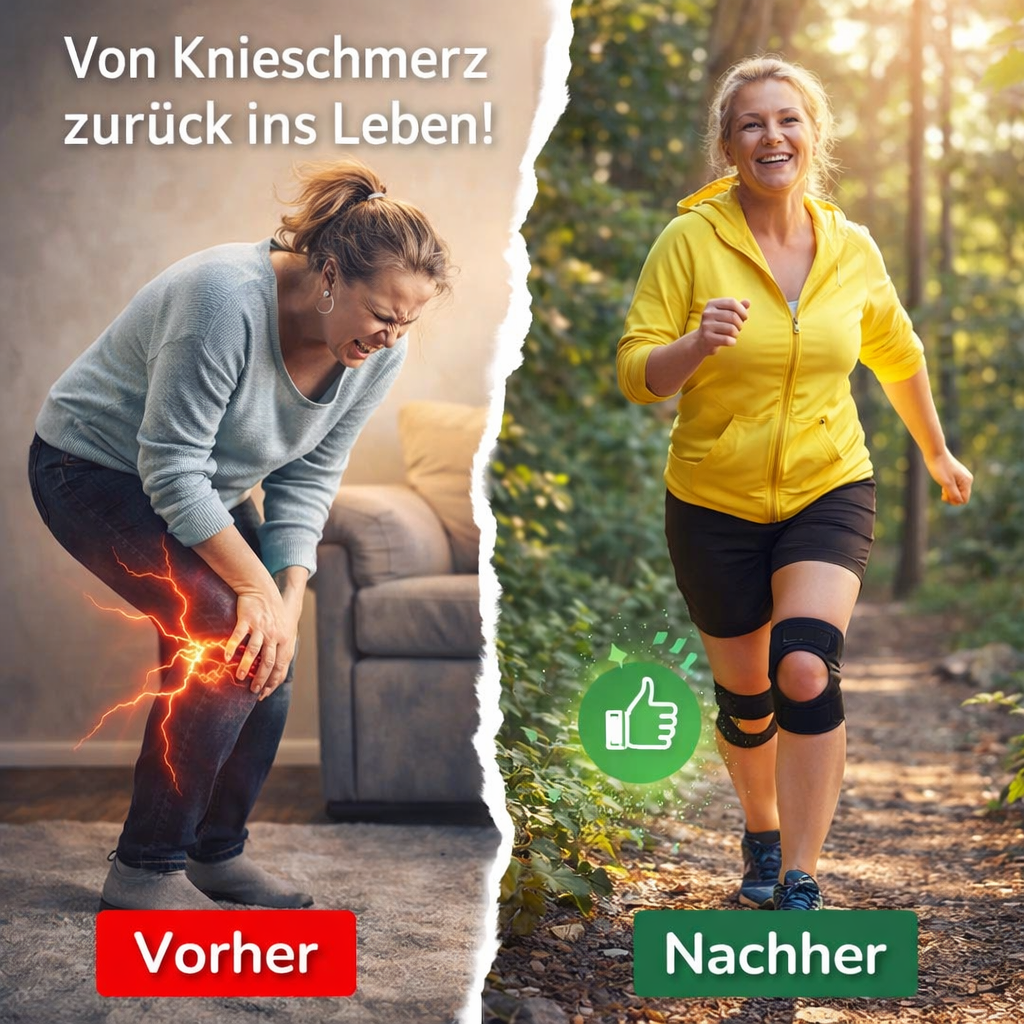 Asipu™ AktivJoint Kniegelenkbandage Kniebandage Kniestütze Knieorthese - 2er Set