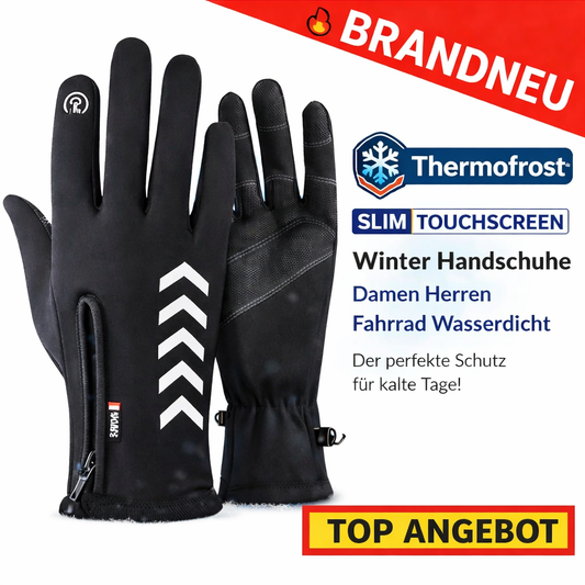 Thermofrost™ Slim Touchscreen Winter Handschuhe Damen Herren Fahrrad Wasserdicht