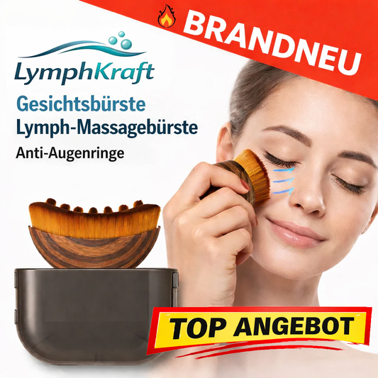 LymphKraft™ Gesichtsbürste Lymph Massagebürste Anti-Augenringe Aluvea Face Brush