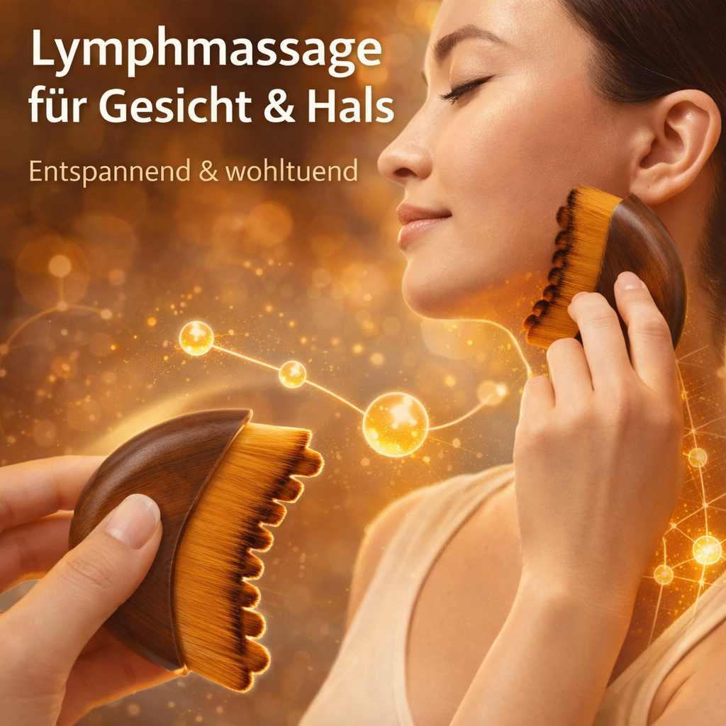 LymphKraft™ Gesichtsbürste Lymph Massagebürste Anti-Augenringe Aluvea Face Brush