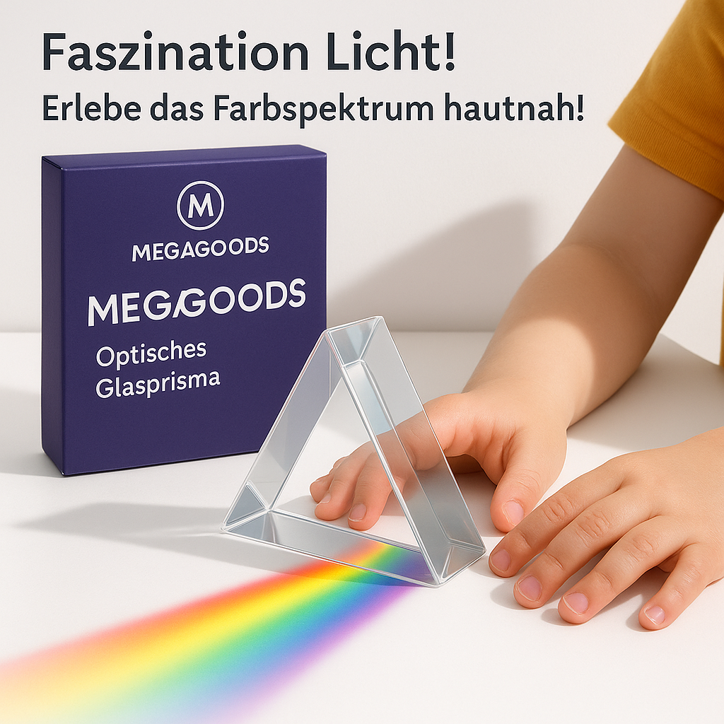 Kinder Prisma Lernspielzeug Lichtbrechung Farbenspektrum DE.