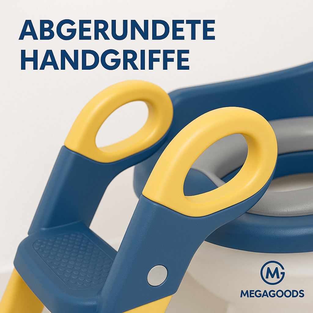 Kinder Töpfchenleiter faltbar WC Trainer mit Stufen rutschfest DE.