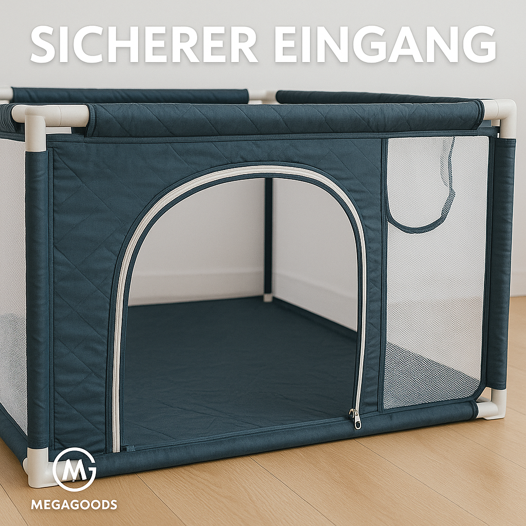 Baby Laufstall groß Indoor Spielzaun mit Basketballkorb DE.