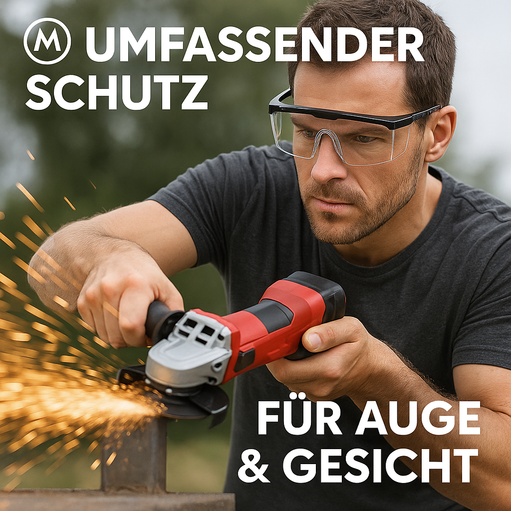 Schutzbrille Antispritz Labor Industrie Staub Windfest 2Stk DE.