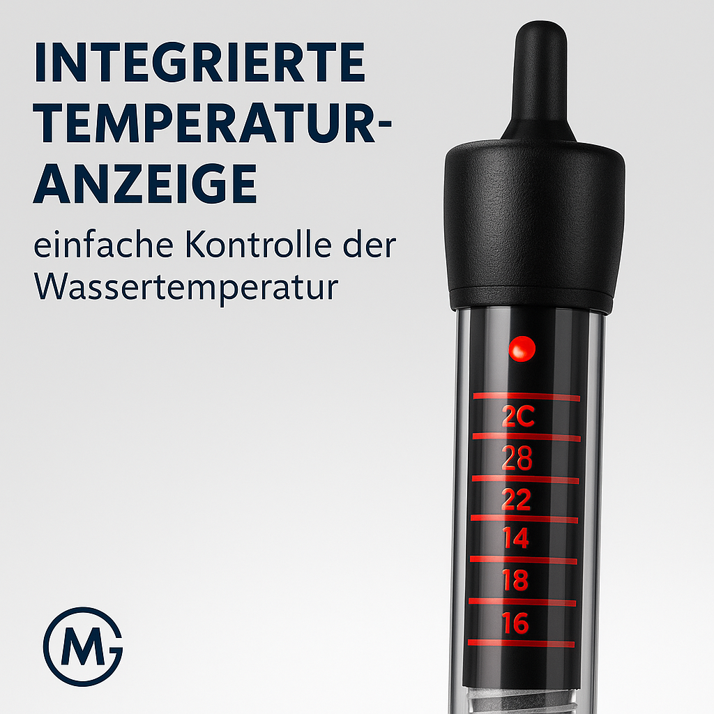 Aquarium Heizer 100W regelbar für Fischbecken Tauchheizung DE.