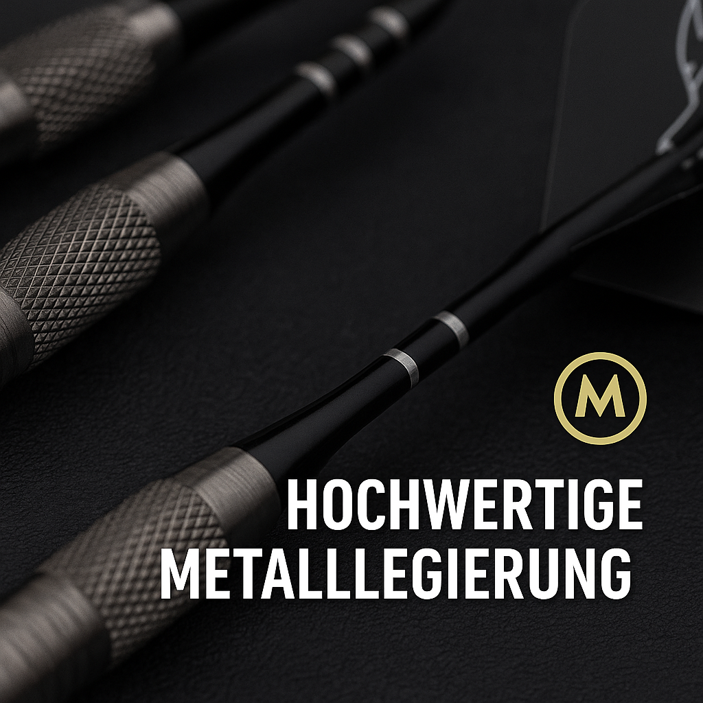 Dartpfeile Set 3 Stk 20 g Profi Turnier Training Schwarz DE.