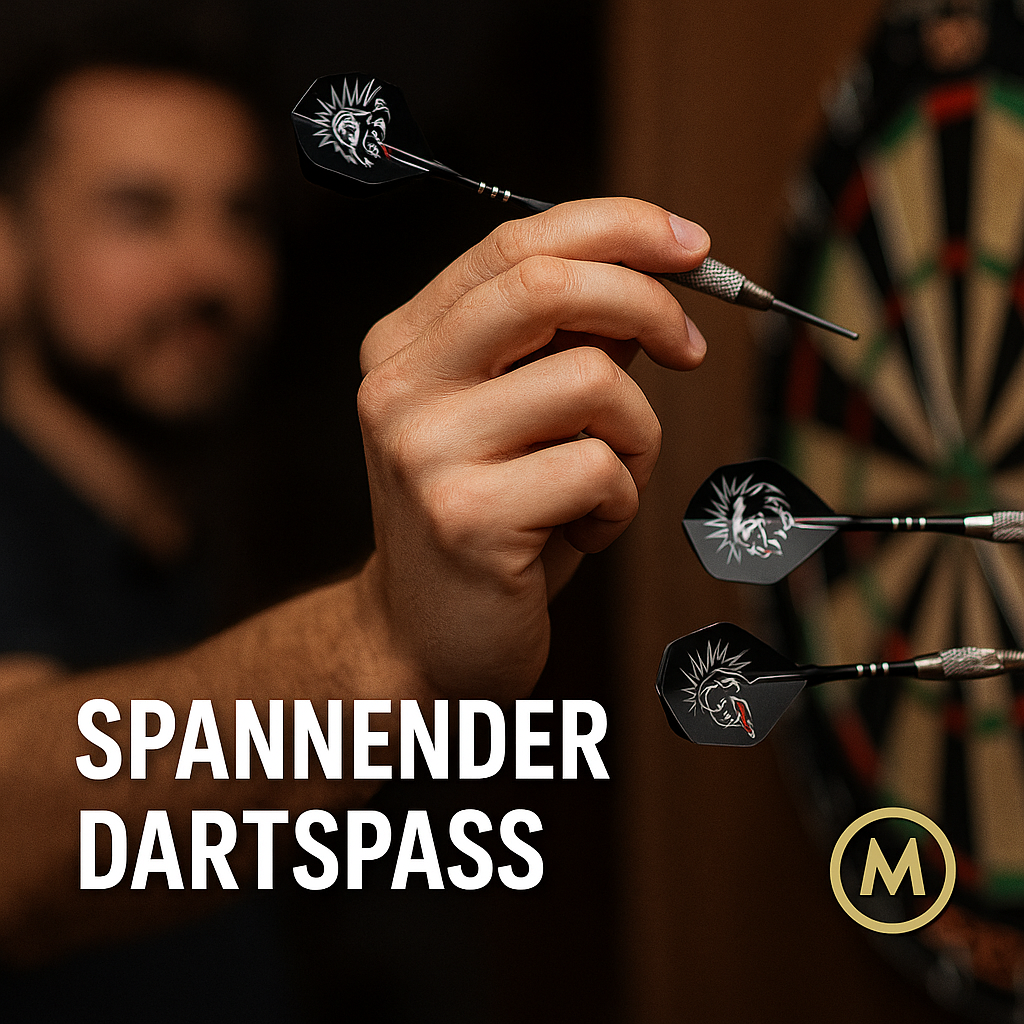 Dartpfeile Set 3 Stk 20 g Profi Turnier Training Schwarz DE.