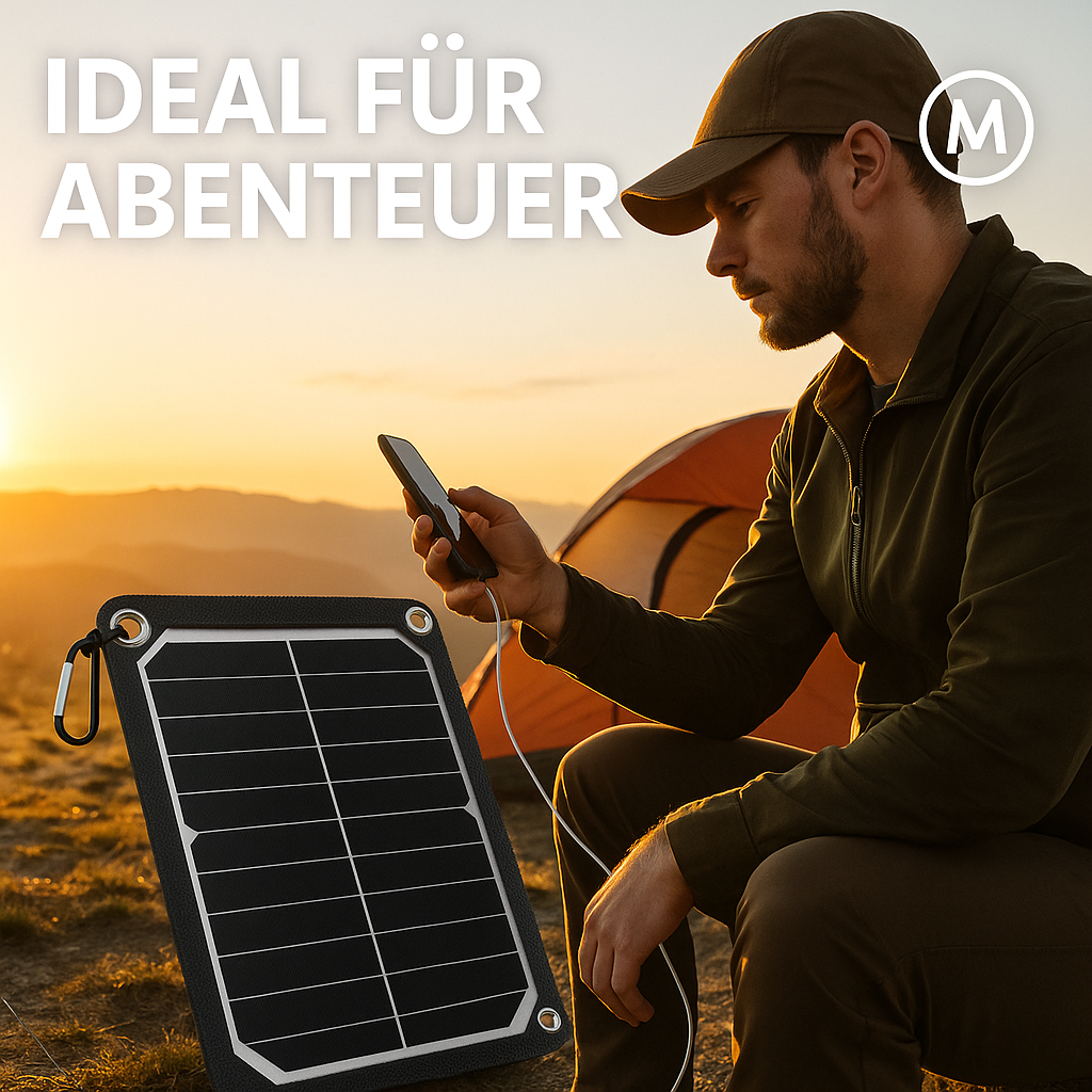 35W Solarpanel USB wasserdicht Outdoor Camping Handy Ladegerät DE.