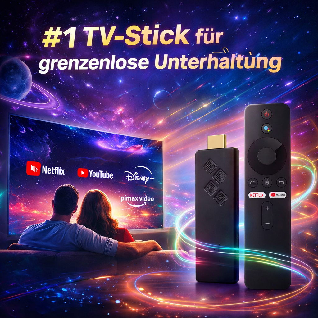 TellyStick™ Smart TV Stick - 4K HDMI Streaming Gerät alle TV Sender unbegrenzt