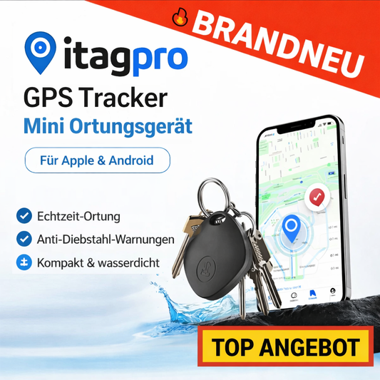 iTag Pro™ GPS Tracker Mini Schlüssel Finder Echtzeit Tracking f. Apple & Android