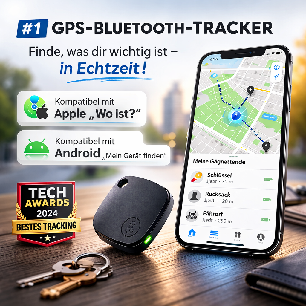 iTag Pro™ GPS Tracker Mini Schlüssel Finder Echtzeit Tracking f. Apple & Android