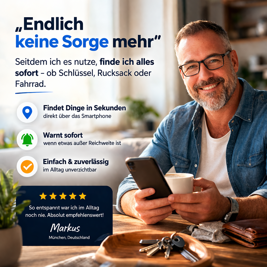 iTag Pro™ GPS Tracker Mini Schlüssel Finder Echtzeit Tracking f. Apple & Android
