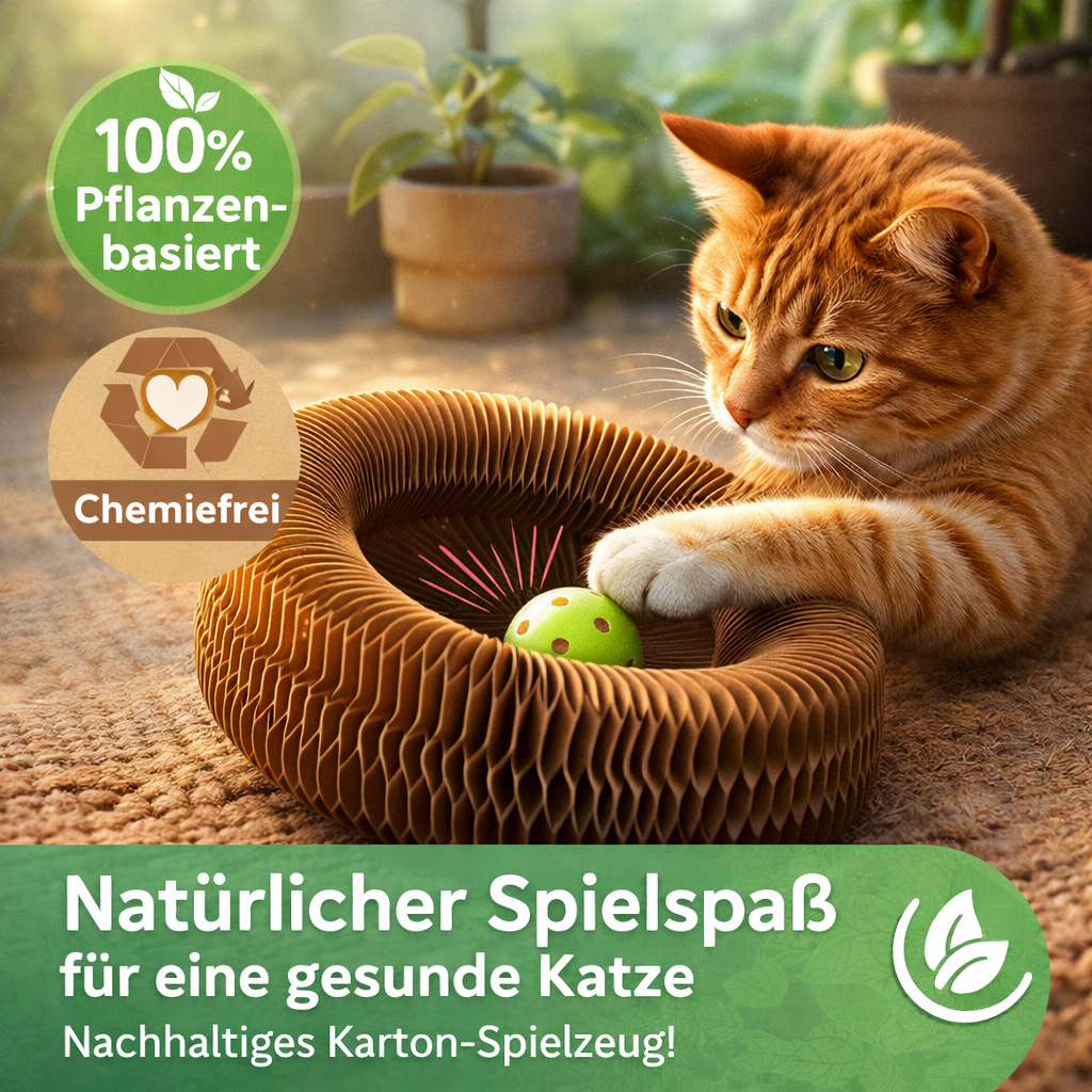 Katzenwirbel™ Interaktives Katzenspielzeug – Drehspielzeug & Katzen Kratzbrett