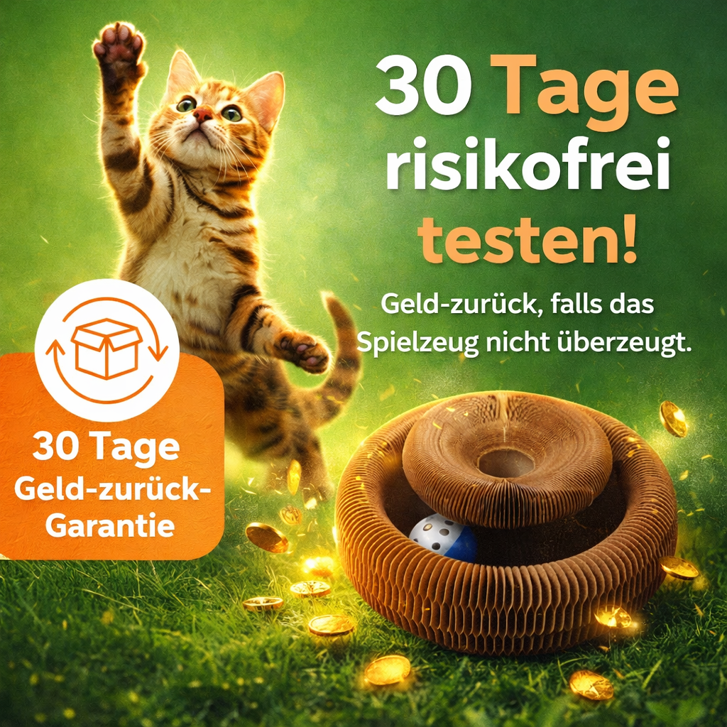 Katzenwirbel™ Interaktives Katzenspielzeug – Drehspielzeug & Katzen Kratzbrett