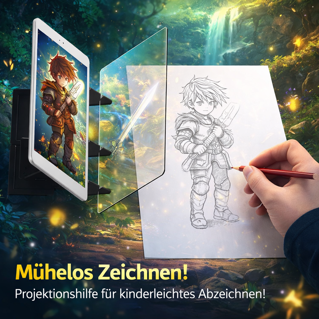 Wunschstern™ Zeichentafel Zeichenprojektor Zeichenhilfe - Kreatives Zeichnen