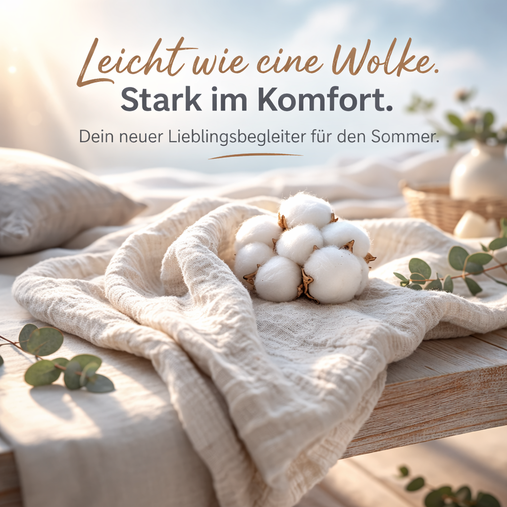 Alpenfaser™ Sanfte Musselindecke Kuscheldecke Erwachsene & Kinder aus Baumwolle