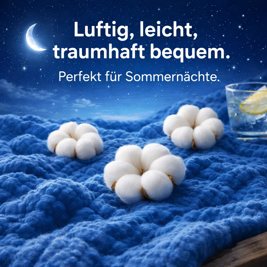 Alpenfaser™ Sanfte Musselindecke Kuscheldecke Erwachsene & Kinder aus Baumwolle