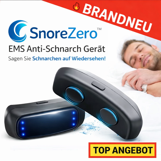 SnoreZero™ EMS Anti-Schnarch-Gerät - Intelligente Schnarchhilfe ohne Maske