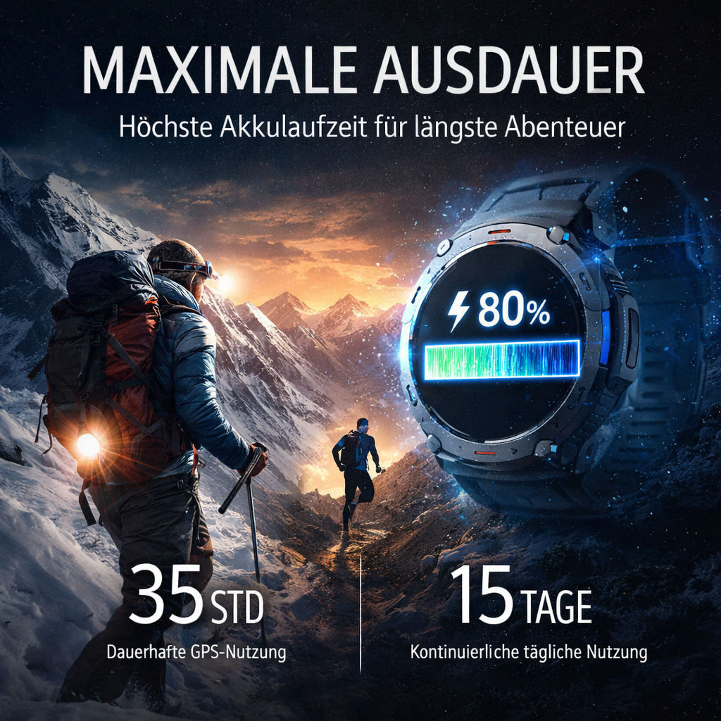 Sekoda™ GPS Sport Fitness Smartwatch für Herren & Damen | GPS & Tracking App