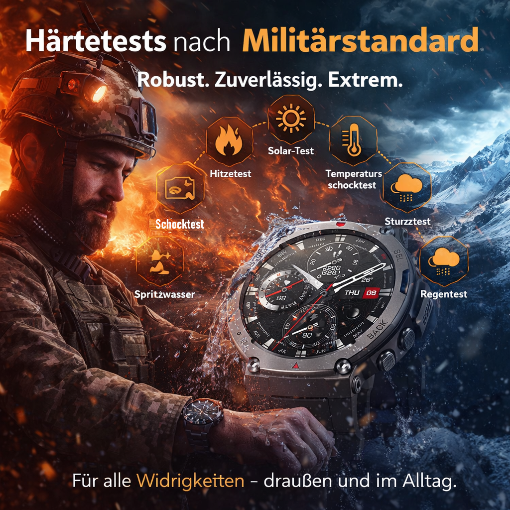 Sekoda™ GPS Sport Fitness Smartwatch für Herren & Damen | GPS & Tracking App