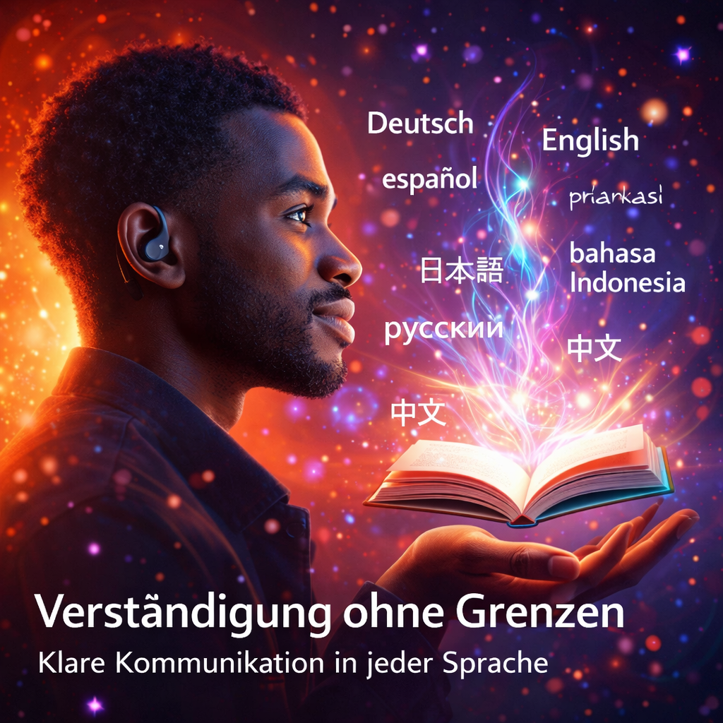 TalkBuds™ AI Kopfhörer Übersetzer 3 in 1 Echtzeit Sprachübersetzer Ohrhörer