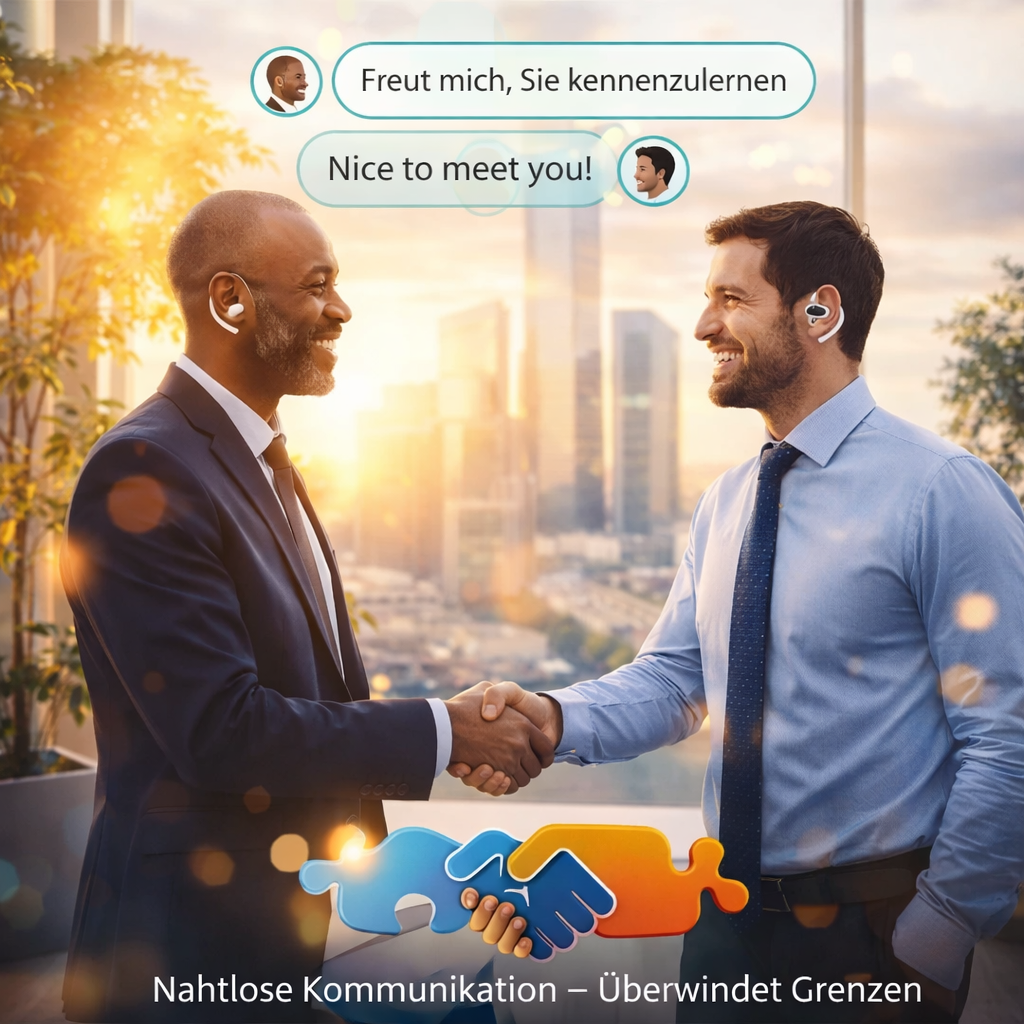 TalkBuds™ AI Kopfhörer Übersetzer 3 in 1 Echtzeit Sprachübersetzer Ohrhörer